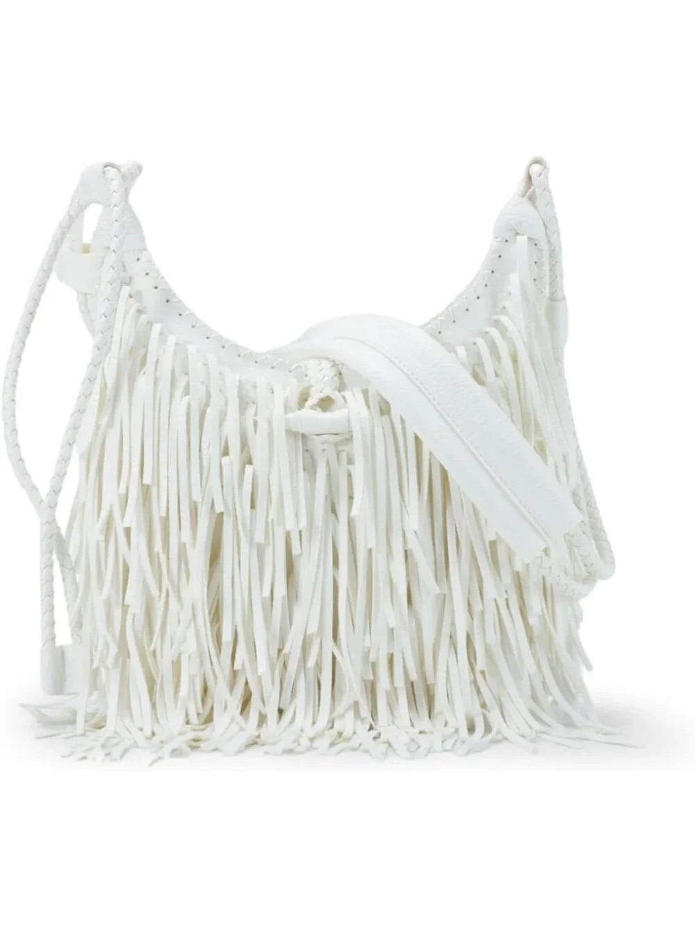 Vintage Fringe Hobo Bag for Women | Vegan Faux Suede Leather Crossbody Purse